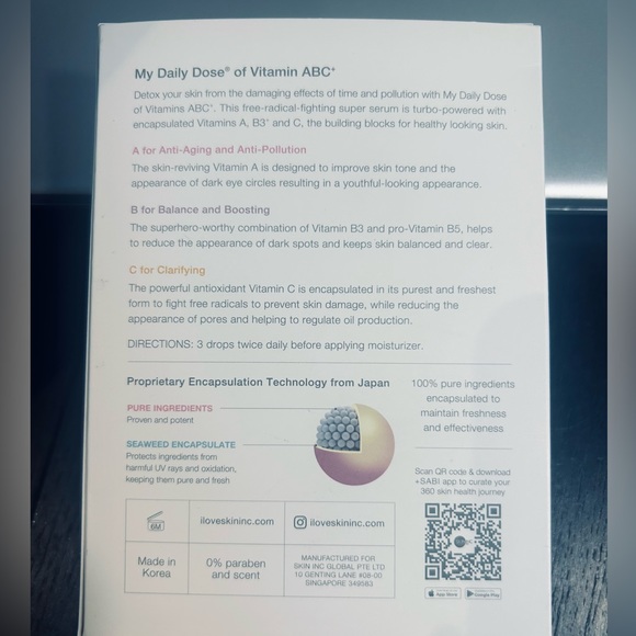 SkinInc my daily dose of vitamins ABC serum - Picture 3 of 3